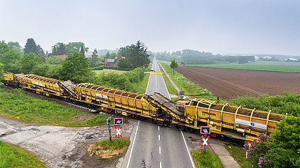 Bettungsreinigung auf der Strecke Lüneburg - Soltau